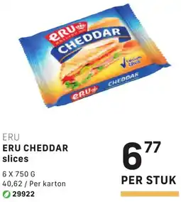 Bidfood Eru cheddar slices aanbieding