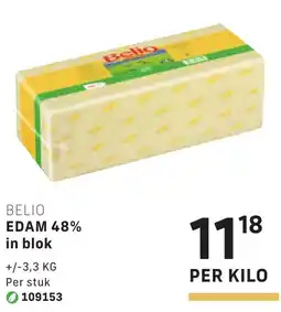 Bidfood Belio edam 48% in blok aanbieding