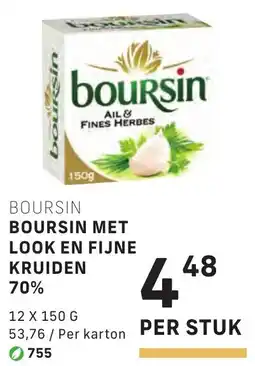 Bidfood Boursin met look en fijne kruiden 70% aanbieding