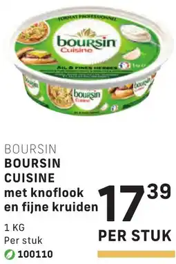 Bidfood Boursin cuisine met knoflook en fijne kruiden aanbieding