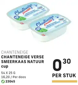 Bidfood Chanteneige verse smeerkaas natuur cup aanbieding