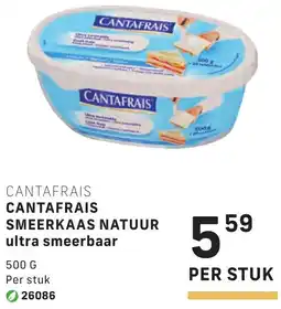 Bidfood Cantafrais smeerkaas natuur ultra smeerbaar aanbieding