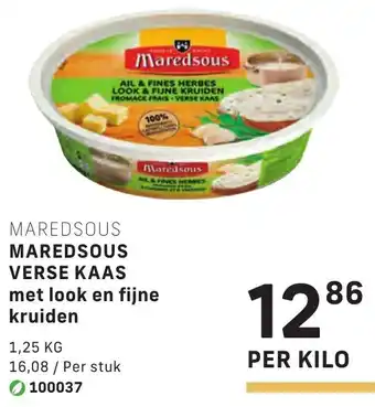 Bidfood Maredsous verse kaas met look en fijne kruiden aanbieding