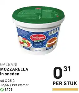 Bidfood Galbani mozzarella in sneden aanbieding