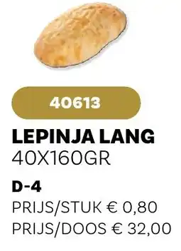 Bidfood Lepinja lang aanbieding