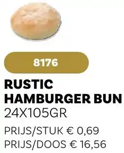 Bidfood Rustic hamburger bun aanbieding