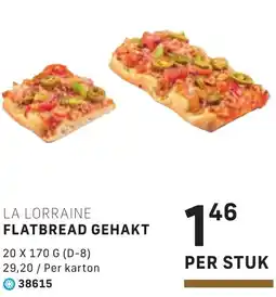 Bidfood La lorraine flatbread gehakt aanbieding