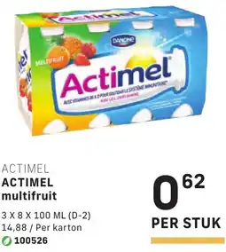 Bidfood Actimel multifruit aanbieding