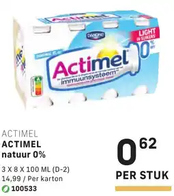 Bidfood Actimel natuur 0% aanbieding