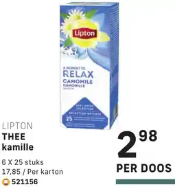 Bidfood Lipton thee kamille aanbieding