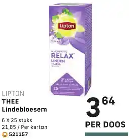 Bidfood Lipton thee lindebloesem aanbieding