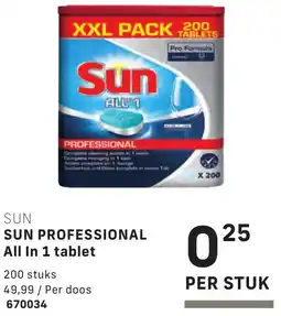 Bidfood Sun professional all in 1 tablet aanbieding