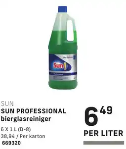 Bidfood Sun professional bierglasreiniger aanbieding
