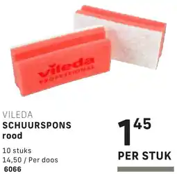 Bidfood Vileda schuurspons rood aanbieding