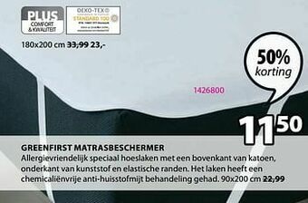 Jysk Greenfirst matrasbeschermer aanbieding