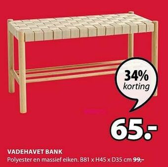 Jysk Vadehavet bank aanbieding