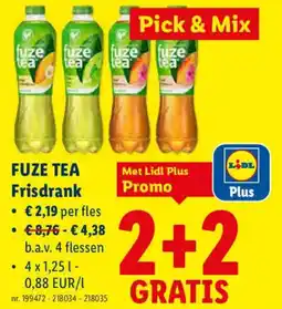 Lidl Fuze tea frisdrank aanbieding