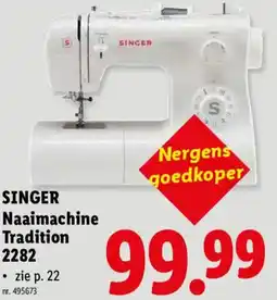 Lidl Singer Naaimachine Tradition 2282 aanbieding