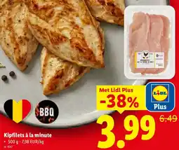 Lidl Kipfilets à la minute aanbieding