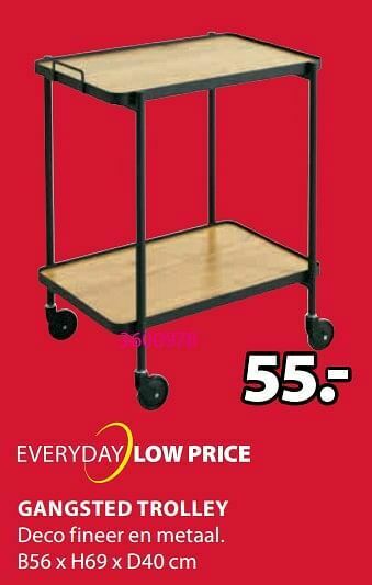 Jysk Gangsted trolley aanbieding