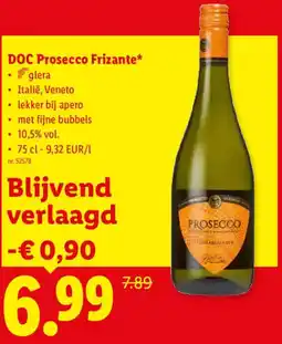 Lidl DOC Prosecco Frizante aanbieding
