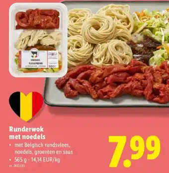 Runderwok met noedels