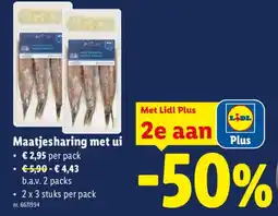 Lidl Maatjesharing met ui aanbieding