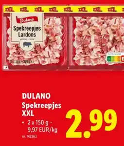 Lidl Dulano Spekreepjes XXL aanbieding