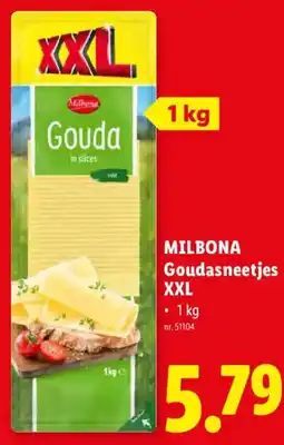 Lidl Milbona Goudasneetjes XXL aanbieding