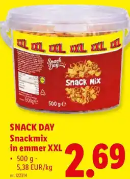 Lidl Snack day Snackmix in emmer XXL aanbieding