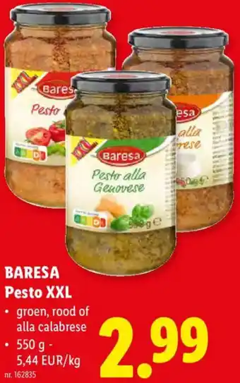 Lidl Baresa Pesto XXL aanbieding