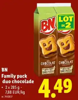 Lidl BN Family pack duo chocolade aanbieding