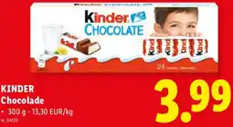 Lidl Kinder Chocolade aanbieding