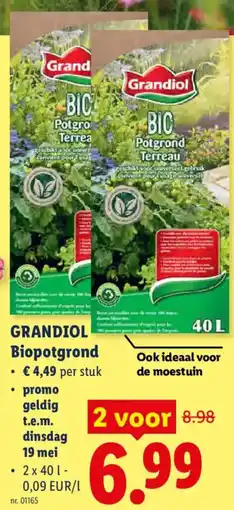 Lidl Grandiol Biopotgrond aanbieding