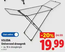 Lidl Vileda Universeel droogrek aanbieding