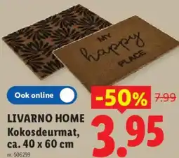 Lidl Livarno home Kokosdeurmat aanbieding