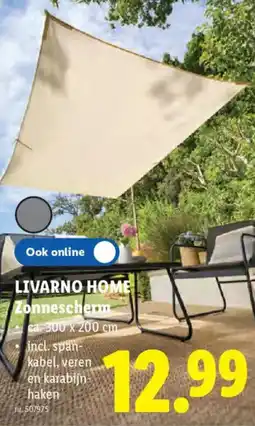 Lidl Livarno home Zonnescherm aanbieding