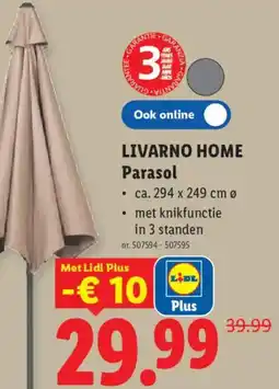 Lidl Livarno home Parasol aanbieding