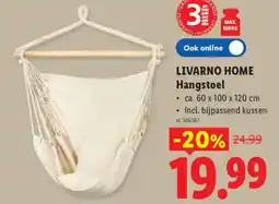 Lidl Livarno home Hangstoel aanbieding