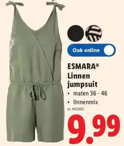 Lidl Esmara Linnen jumpsuit aanbieding