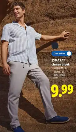 Lidl Esmara Linnen broek aanbieding