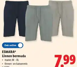 Lidl Esmara Linnen bermuda aanbieding