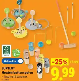 Lidl Lupilu Houten buitenspelen aanbieding