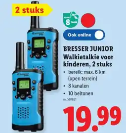 Lidl Bresser junior Walkietalkie voor kinderen aanbieding