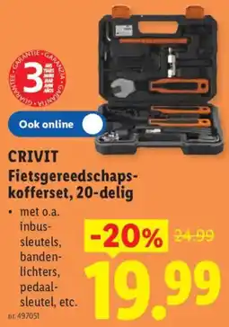 Lidl Crivit Fiets Gereedschapskoffer Set aanbieding