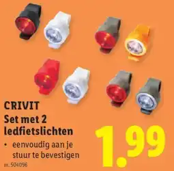 Lidl Crivit Set met 2 ledfietslichten aanbieding