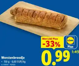 Lidl Worstenbroodje aanbieding