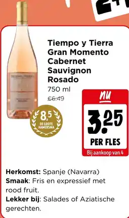 Jumbo Tiempo y Tierra Gran Momento Cabernet Sauvignon Rosado aanbieding