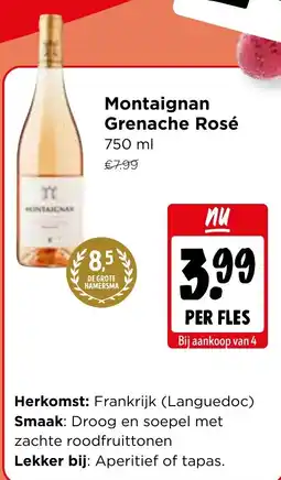 Jumbo Montaignan Grenache Rosé aanbieding