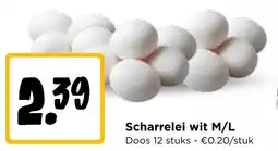 Jumbo Scharrelei wit M/L aanbieding